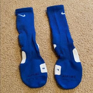 Blue Nike socks